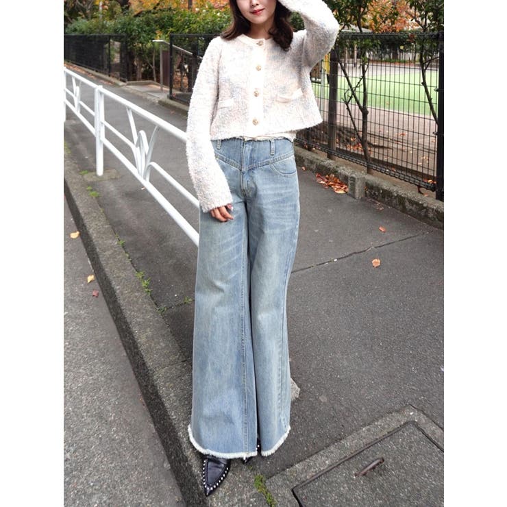 ローライズフレアデニムパンツ | CALNAMUR | 詳細画像24 