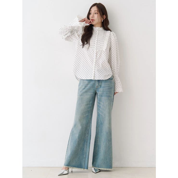 ローライズフレアデニムパンツ | CALNAMUR | 詳細画像5 