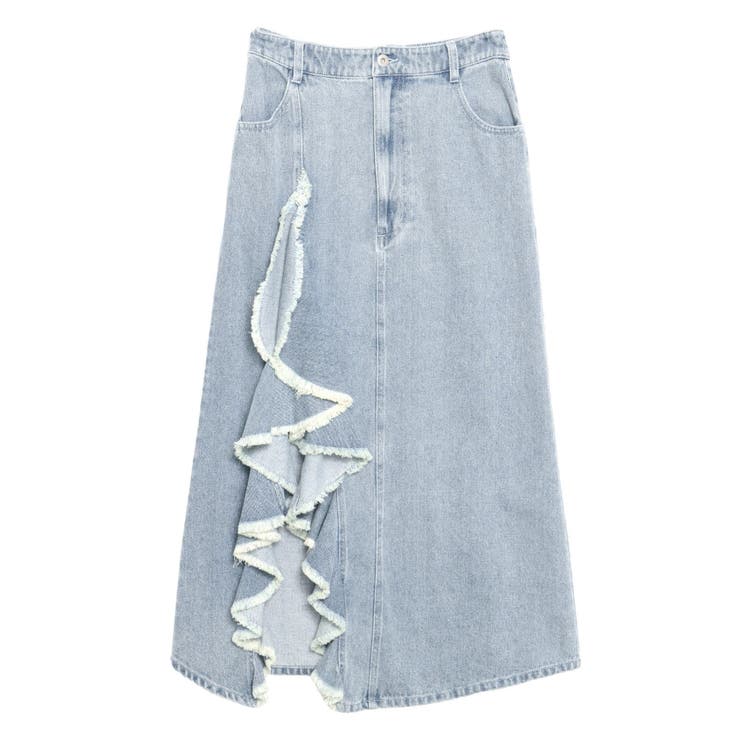 フリルスリットデニムミニスカート | CALNAMUR | 詳細画像21 