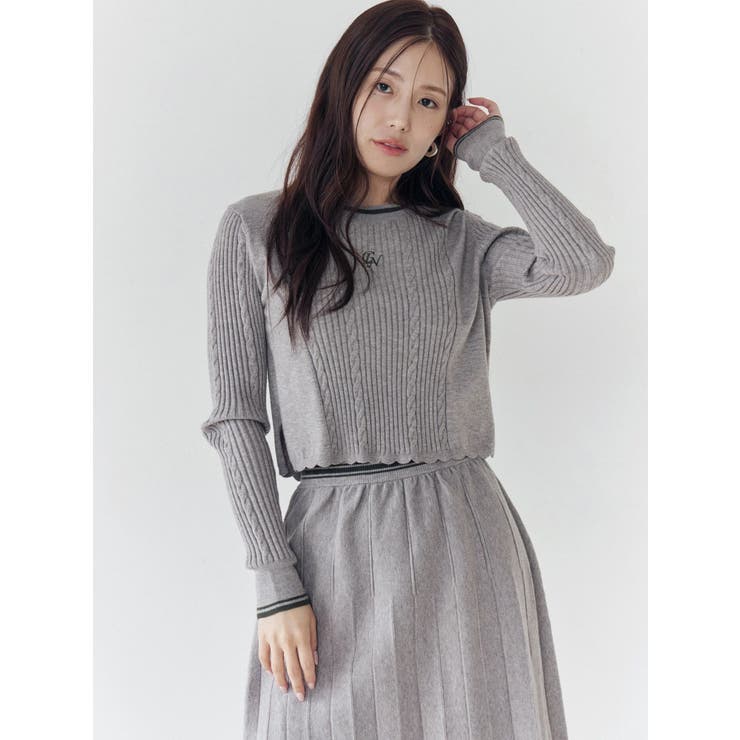 ケーブルMIXコンパクトニット | CALNAMUR | 詳細画像11 