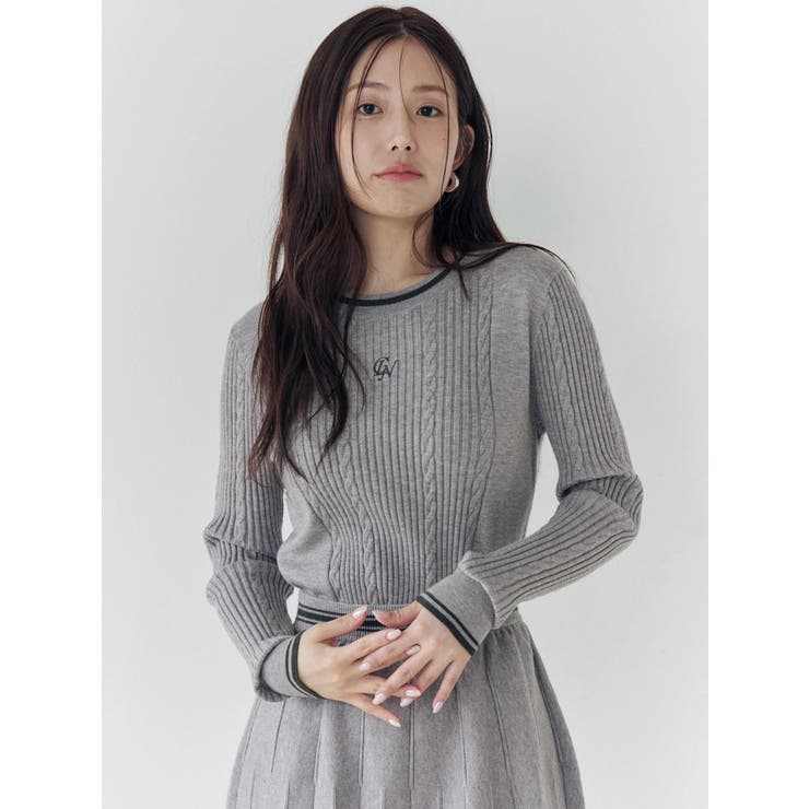 ケーブルMIXコンパクトニット | CALNAMUR | 詳細画像12 