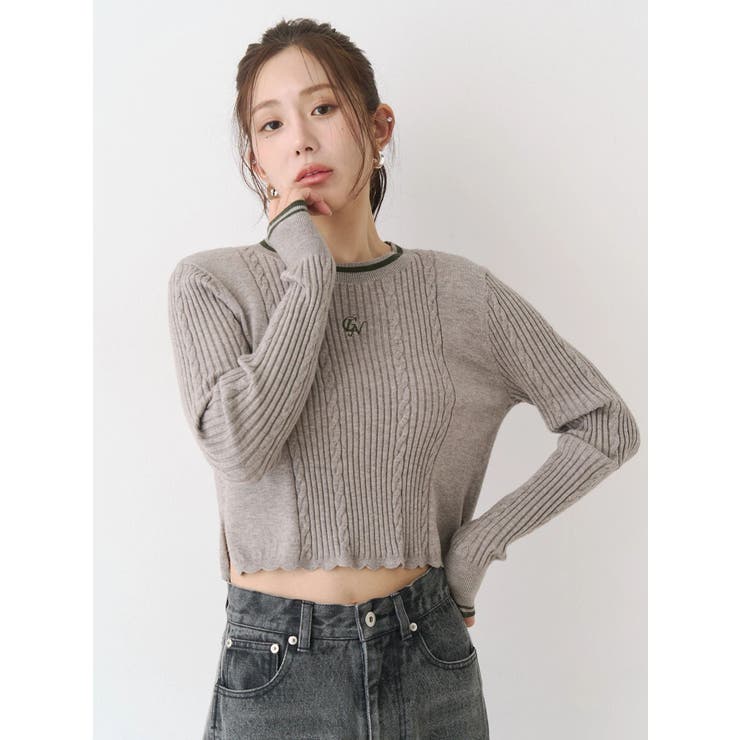 ケーブルMIXコンパクトニット | CALNAMUR | 詳細画像3 