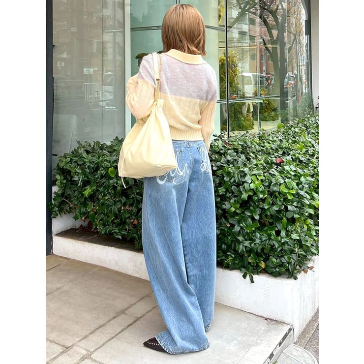 フロントジップバイカラーニット | CALNAMUR | 詳細画像32 