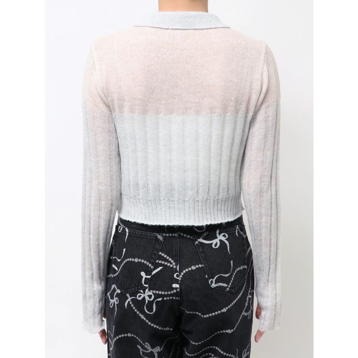 フロントジップバイカラーニット | CALNAMUR | 詳細画像35 