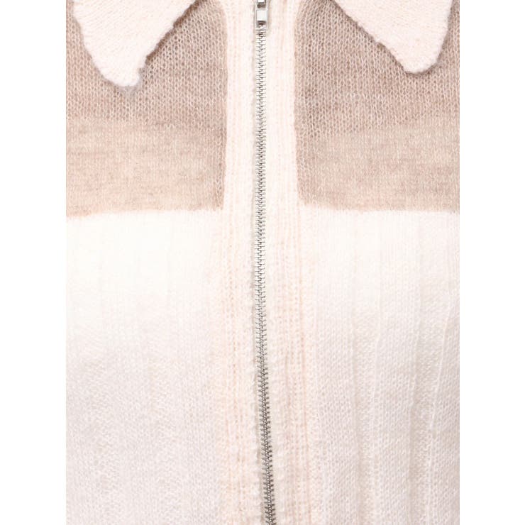 フロントジップバイカラーニット | CALNAMUR | 詳細画像42 
