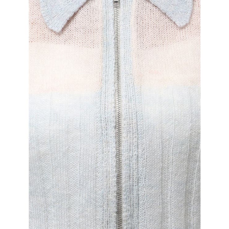フロントジップバイカラーニット | CALNAMUR | 詳細画像44 