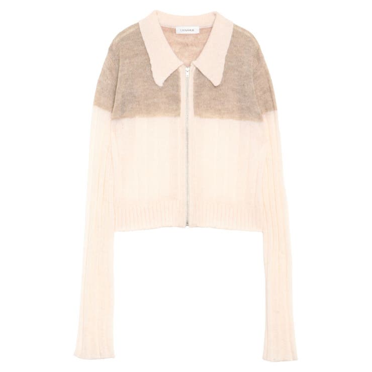 フロントジップバイカラーニット | CALNAMUR | 詳細画像45 