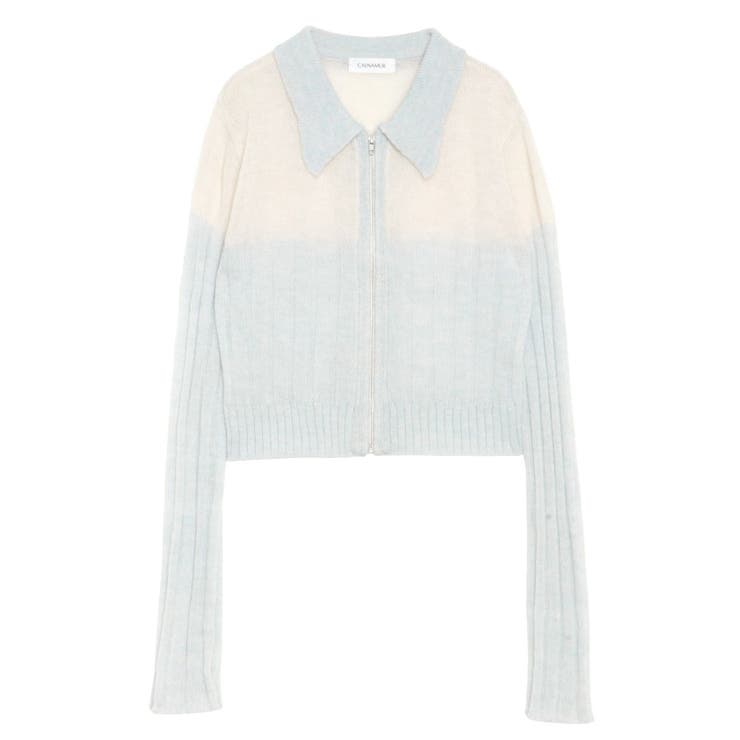 フロントジップバイカラーニット | CALNAMUR | 詳細画像47 