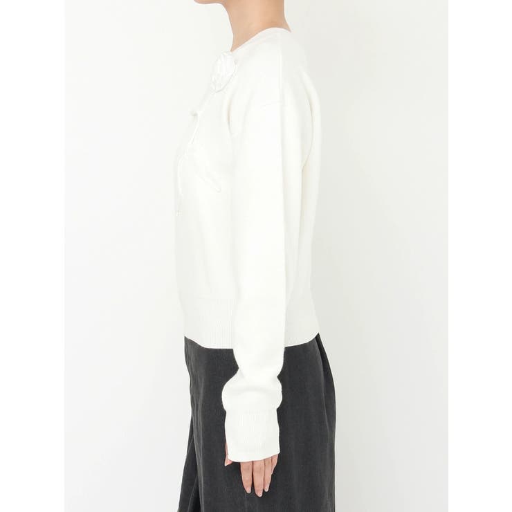 オーガンコサージュVネックニット | CALNAMUR | 詳細画像42 