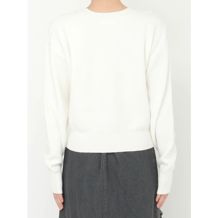 オーガンコサージュVネックニット | CALNAMUR | 詳細画像43 