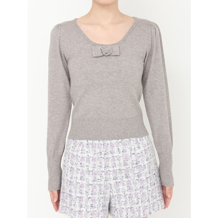 コサージュリボンコンパクトニット | CALNAMUR | 詳細画像23 