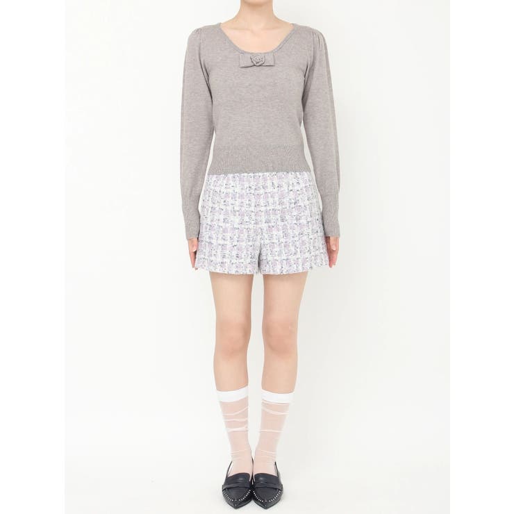 コサージュリボンコンパクトニット | CALNAMUR | 詳細画像31 