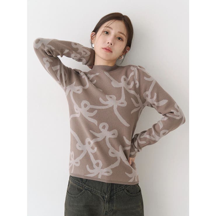 リボンパターンニット | CALNAMUR | 詳細画像10 