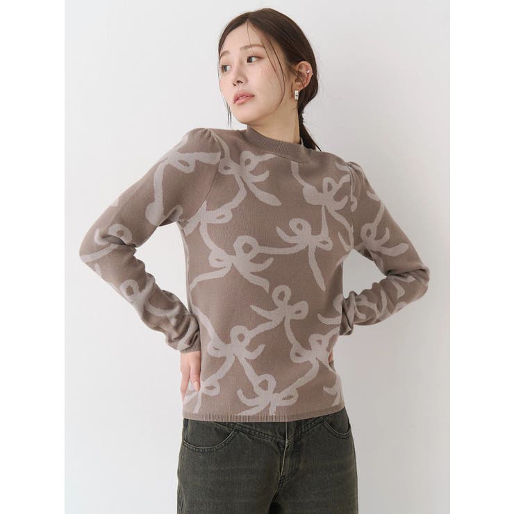 リボンパターンニット | CALNAMUR | 詳細画像11 