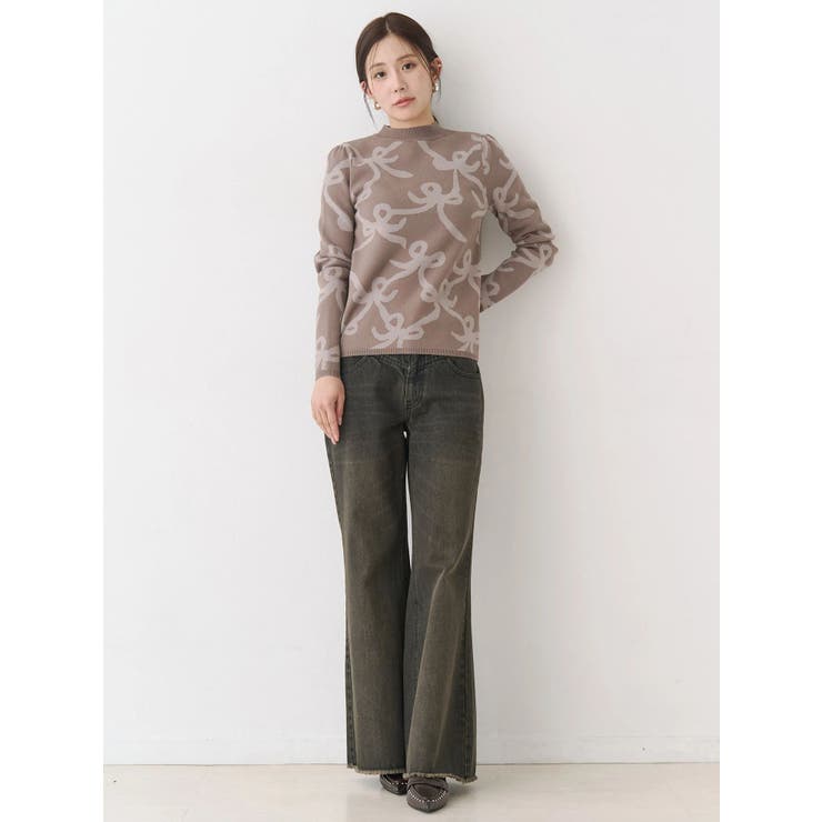 リボンパターンニット | CALNAMUR | 詳細画像19 