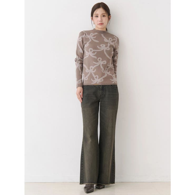 リボンパターンニット | CALNAMUR | 詳細画像20 