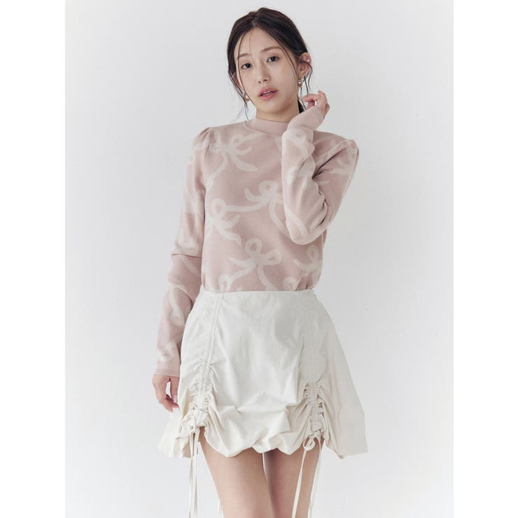 リボンパターンニット | CALNAMUR | 詳細画像3 