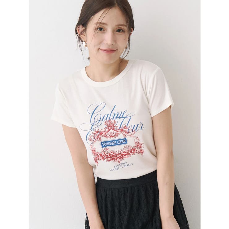 オーナメントモチーフプリントTシャツ | CALNAMUR | 詳細画像15 