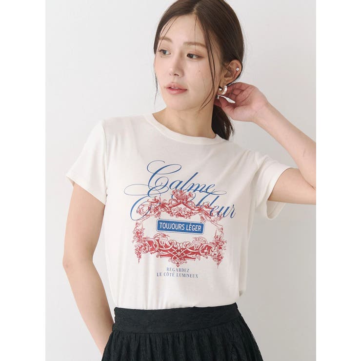 オーナメントモチーフプリントTシャツ | CALNAMUR | 詳細画像16 