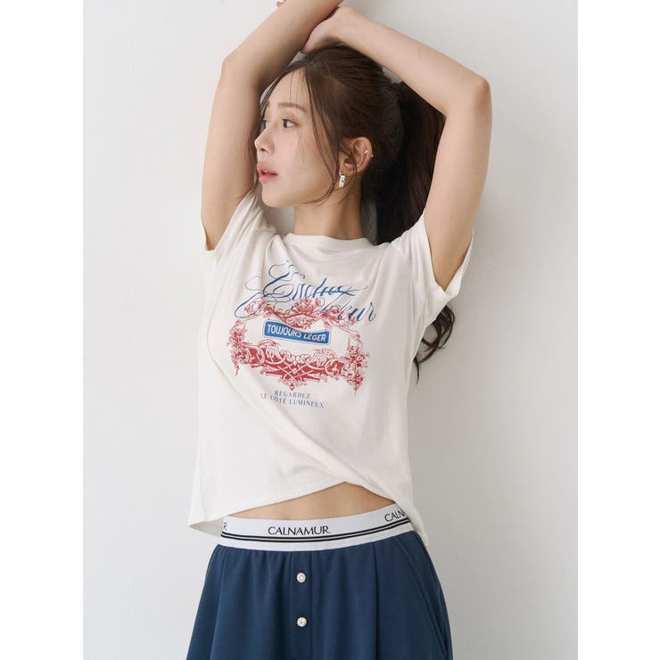 オーナメントモチーフプリントTシャツ | CALNAMUR | 詳細画像19 