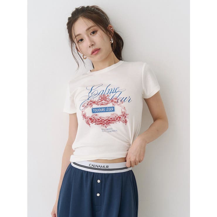 オーナメントモチーフプリントTシャツ | CALNAMUR | 詳細画像20 