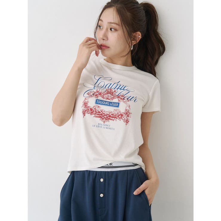 オーナメントモチーフプリントTシャツ | CALNAMUR | 詳細画像21 