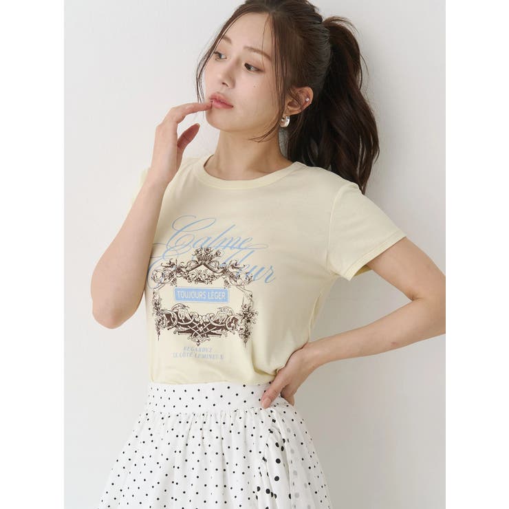 オーナメントモチーフプリントTシャツ | CALNAMUR | 詳細画像7 
