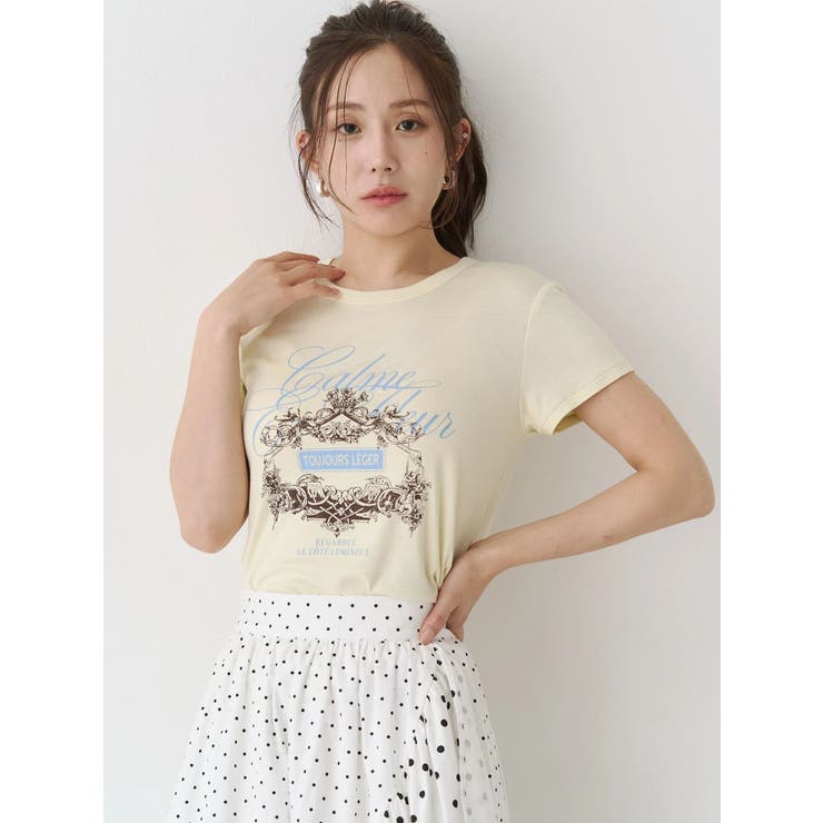 オーナメントモチーフプリントTシャツ | CALNAMUR | 詳細画像9 