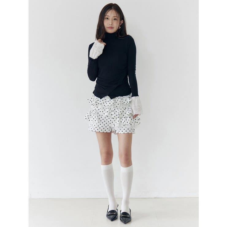 レーヨンハイネックドッキングトップス | CALNAMUR | 詳細画像18 