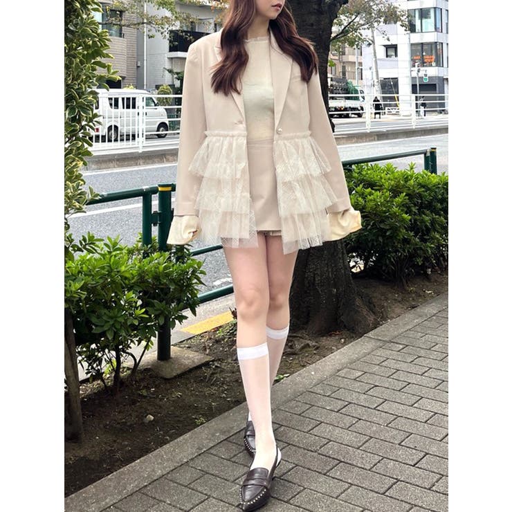 レーヨンハイネックドッキングトップス | CALNAMUR | 詳細画像31 