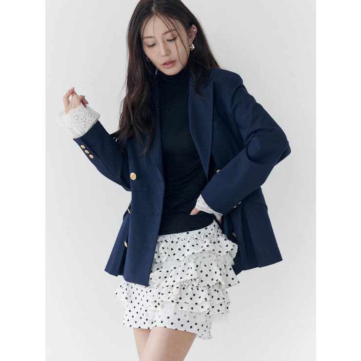 レーヨンハイネックドッキングトップス | CALNAMUR | 詳細画像9 