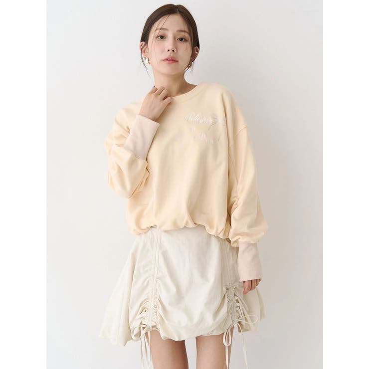 バックリボンスウェットトップス | CALNAMUR | 詳細画像13 