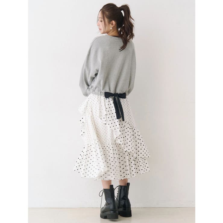 バックリボンスウェットトップス | CALNAMUR | 詳細画像15 