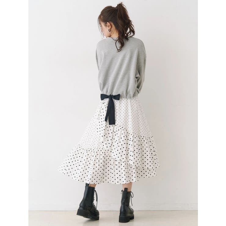 バックリボンスウェットトップス | CALNAMUR | 詳細画像16 