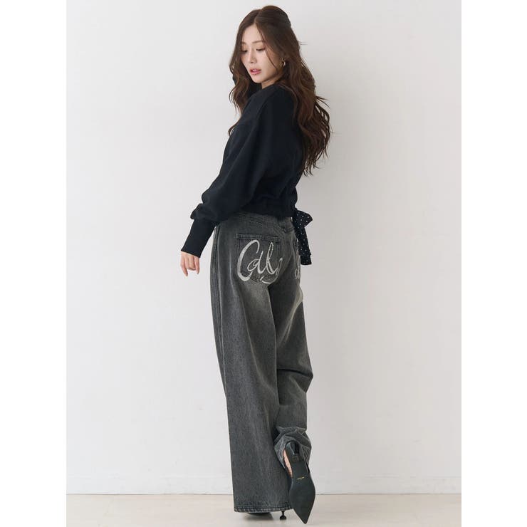 バックリボンスウェットトップス | CALNAMUR | 詳細画像21 