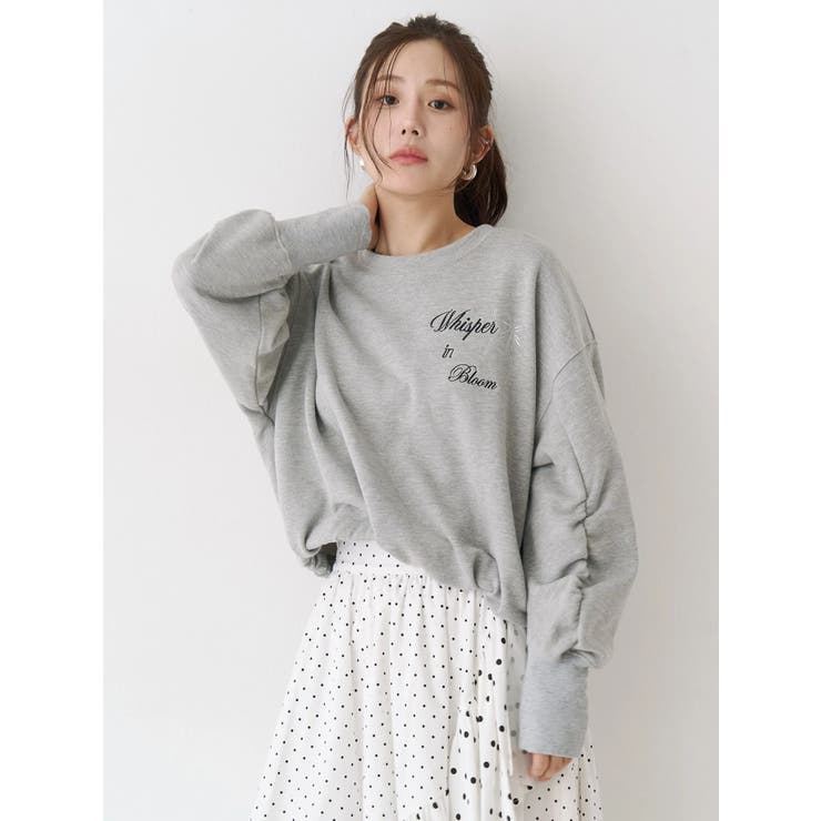 バックリボンスウェットトップス | CALNAMUR | 詳細画像6 