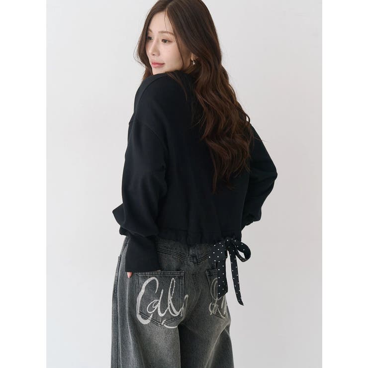 バックリボンスウェットトップス | CALNAMUR | 詳細画像8 