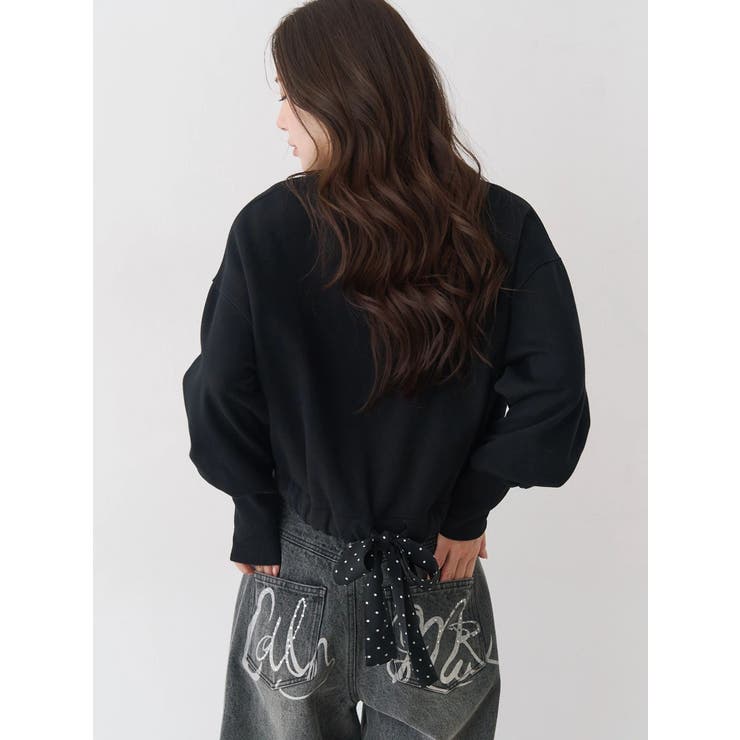 バックリボンスウェットトップス | CALNAMUR | 詳細画像9 