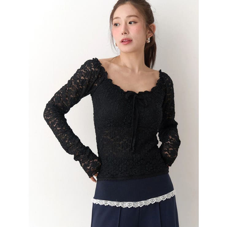 ピーチレースパットイントップス | CALNAMUR | 詳細画像20 