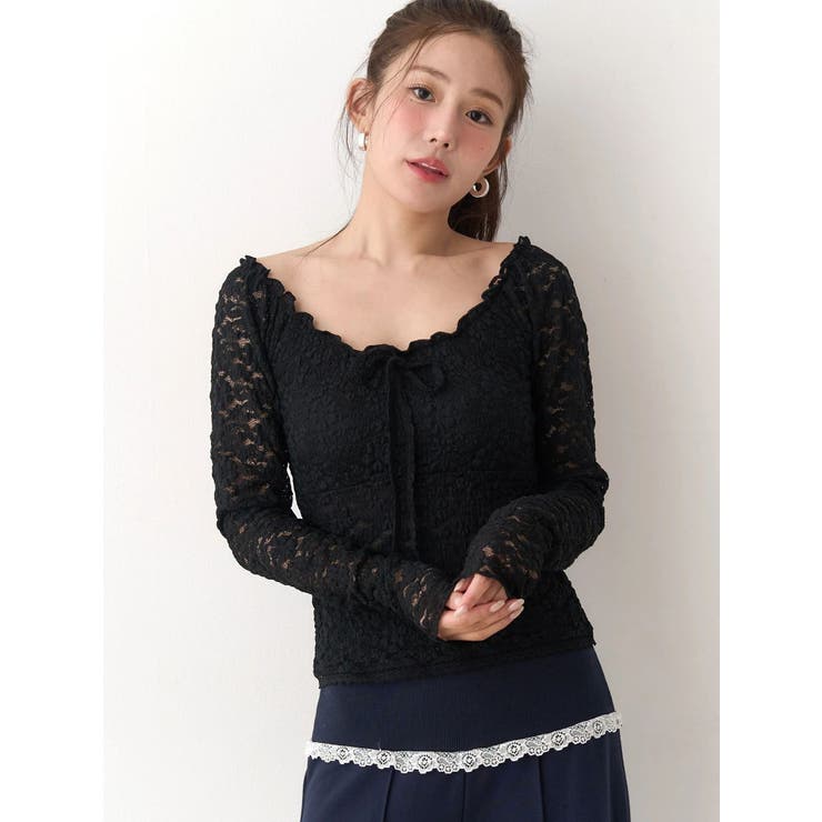 ピーチレースパットイントップス | CALNAMUR | 詳細画像21 