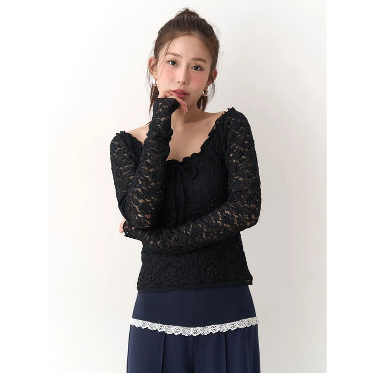 ピーチレースパットイントップス | CALNAMUR | 詳細画像22 