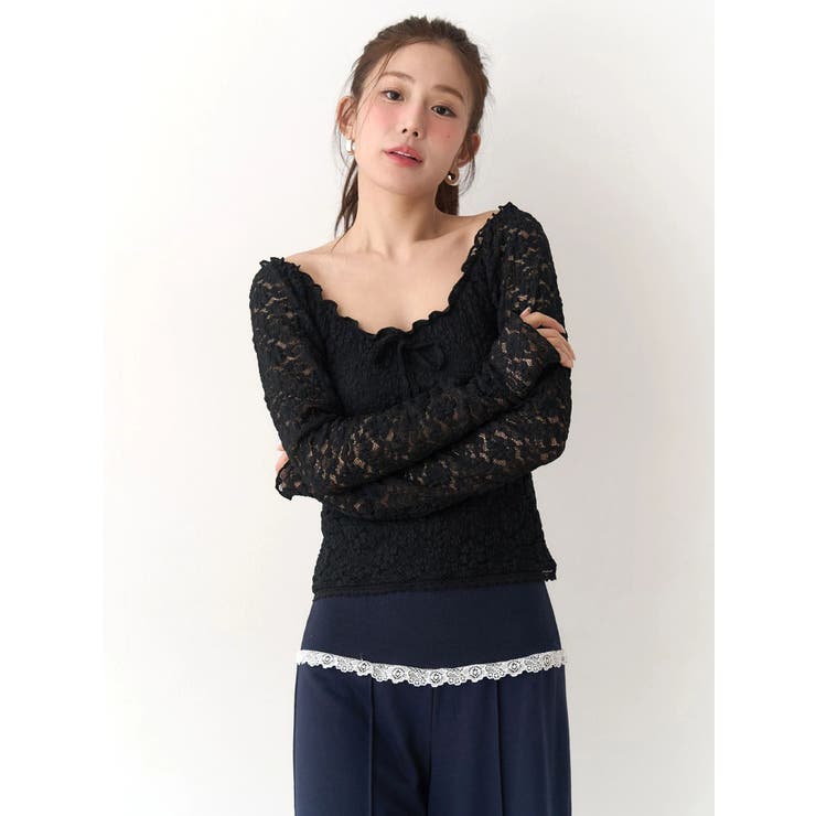 ピーチレースパットイントップス | CALNAMUR | 詳細画像23 