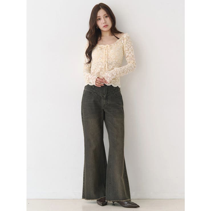 ピーチレースパットイントップス | CALNAMUR | 詳細画像25 