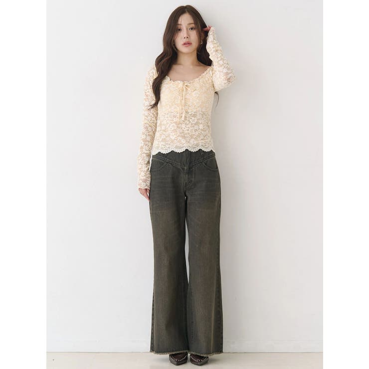 ピーチレースパットイントップス | CALNAMUR | 詳細画像26 