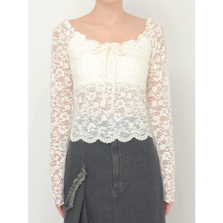 ピーチレースパットイントップス | CALNAMUR | 詳細画像40 