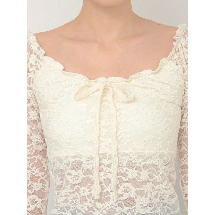 ピーチレースパットイントップス | CALNAMUR | 詳細画像43 