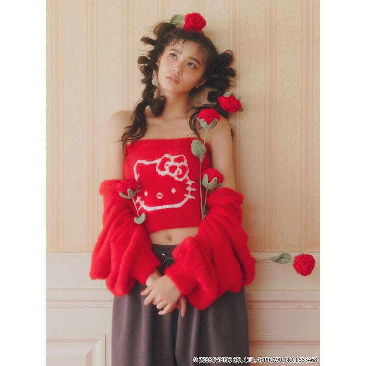 【HELLO KITTYコラボ】シャギーニットアンサンブル | CALNAMUR | 詳細画像3 