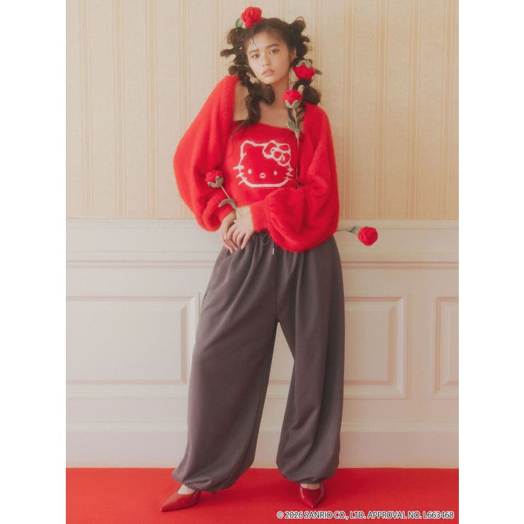 【HELLO KITTYコラボ】シャギーニットアンサンブル | CALNAMUR | 詳細画像6 