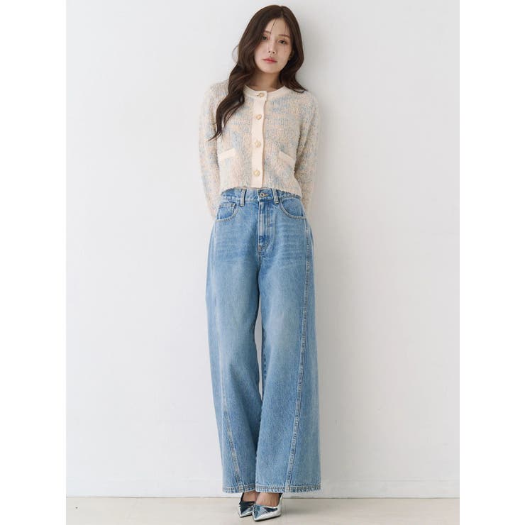 ファンシーヤーンクラシカルニットカーディガン | CALNAMUR | 詳細画像21 