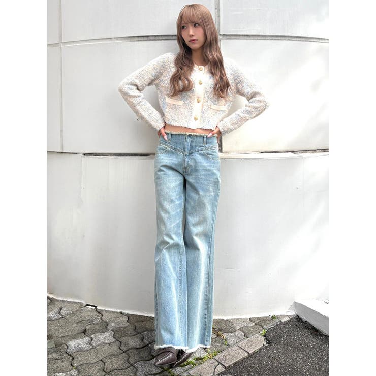 ファンシーヤーンクラシカルニットカーディガン | CALNAMUR | 詳細画像34 